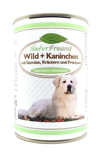 NaturFreund Wild + Kaninchen mit Gewürzen, Kräutern und Früchten