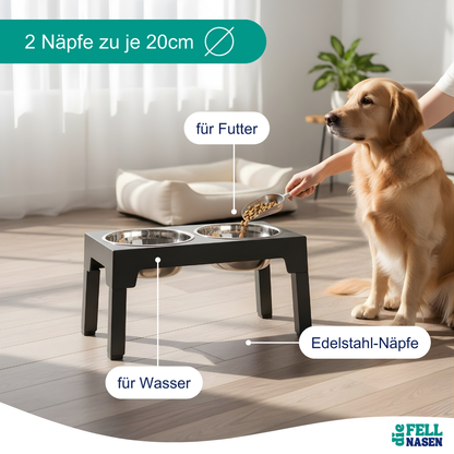 Erhöhter Futternapf für Hunde – Gesunde Haltung und Komfort beim Fressen