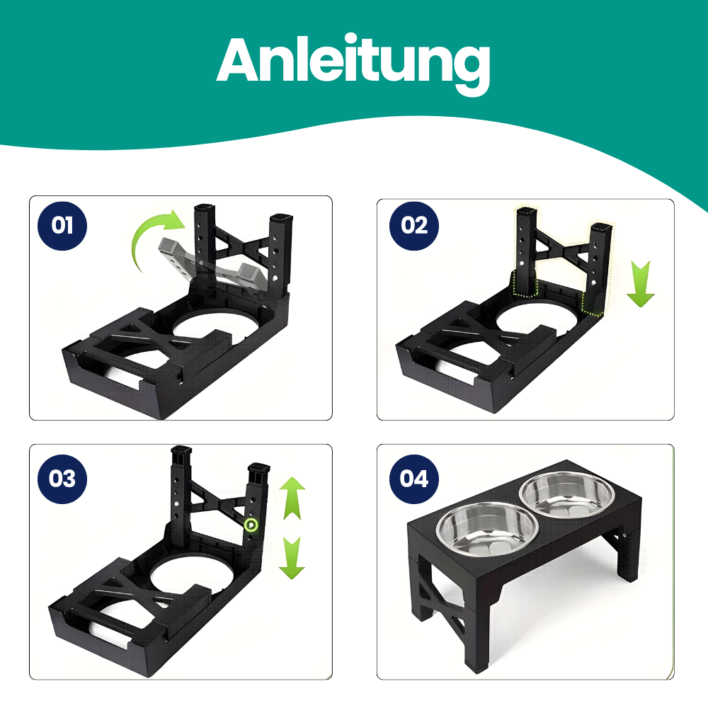 Erhöhter Futternapf für Hunde – Gesunde Haltung und Komfort beim Fressen