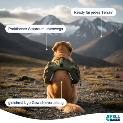 Hunde-Rucksack-Geschirr – Mehr Freiheit & Stauraum bei jedem Abenteuer