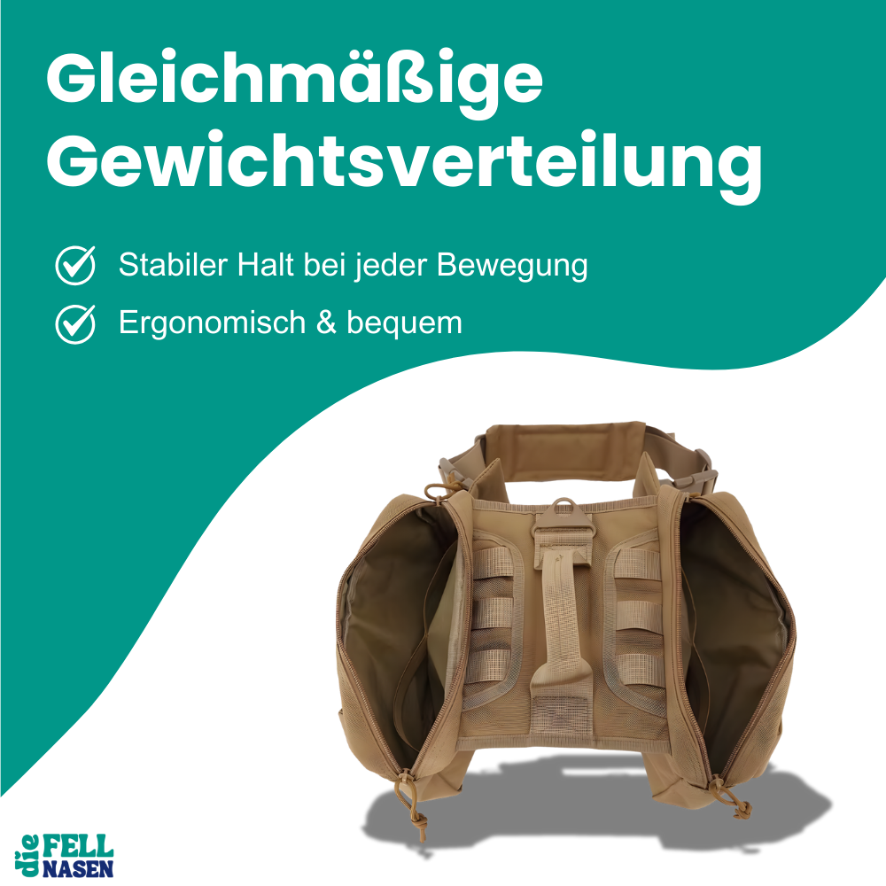 Hunde-Rucksack-Geschirr – Mehr Freiheit & Stauraum bei jedem Abenteuer