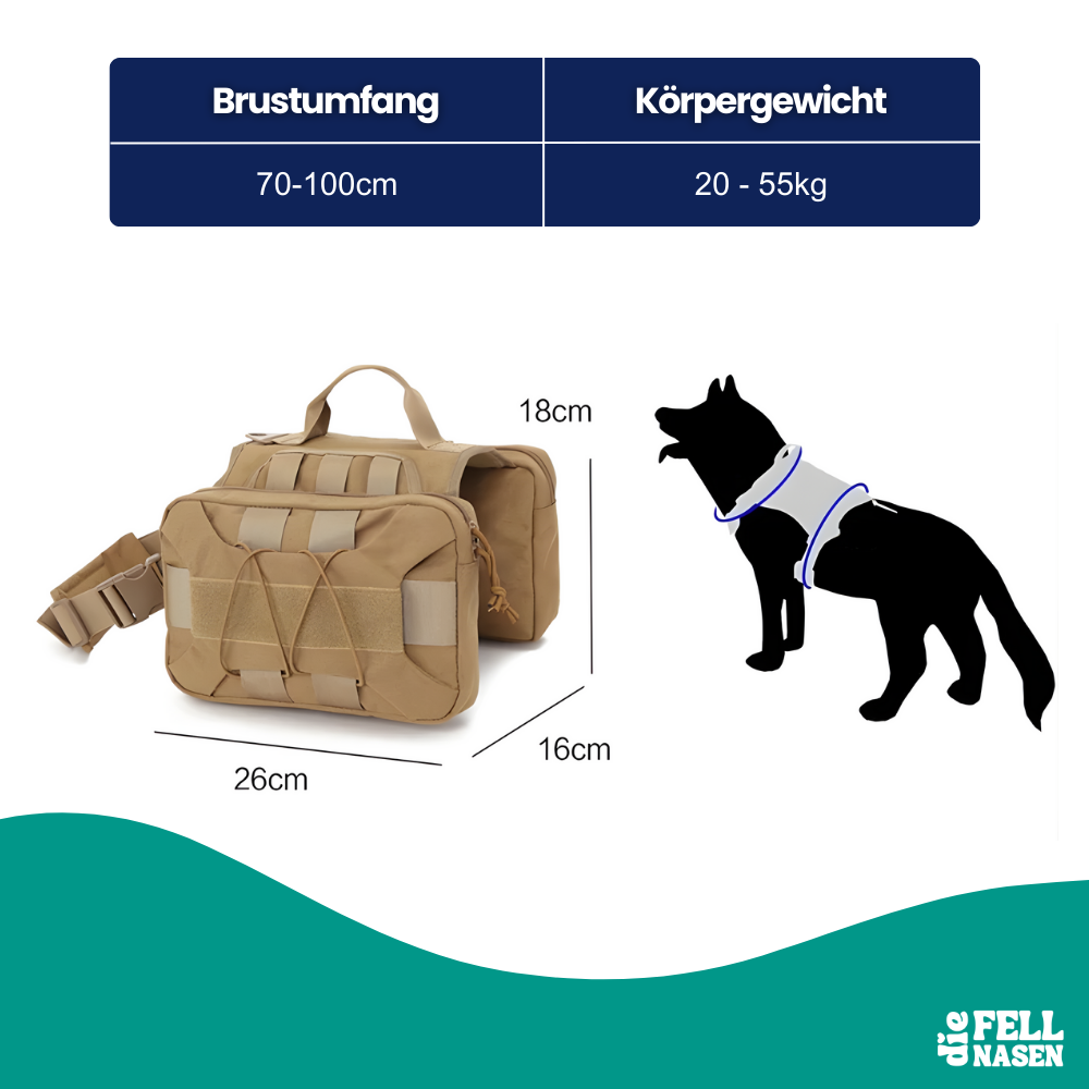 Hunde-Rucksack-Geschirr – Mehr Freiheit & Stauraum bei jedem Abenteuer
