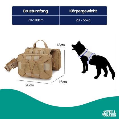 Hunde-Rucksack-Geschirr – Mehr Freiheit & Stauraum bei jedem Abenteuer