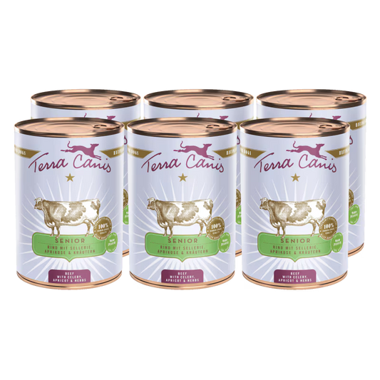 Terra Canis Menü Senior Rind mit Sellerie, Aprikose & Kräutern