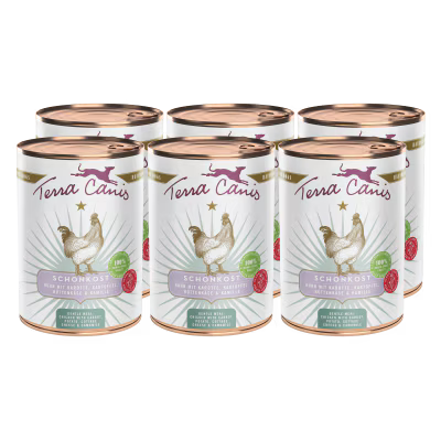 Terra Canis Menü Schonkost Huhn mit Karotte, Kartoffel, Hüttenkäse & Kamille