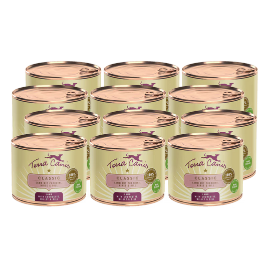 Terra Canis Menü Classic Lamm mit Zucchini, Hirse & Dill