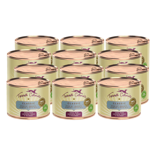 Terra Canis Menü Classic Pferd mit Amaranth, Pfirsich & Roter Beete
