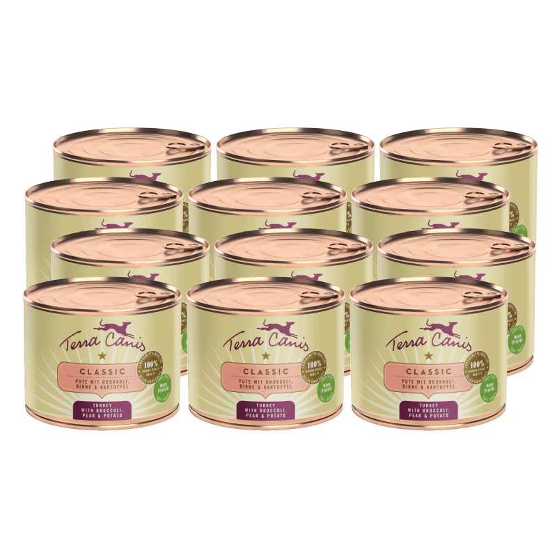Terra Canis Menü Classic Pute mit Brokkoli, Birne & Kartoffeln