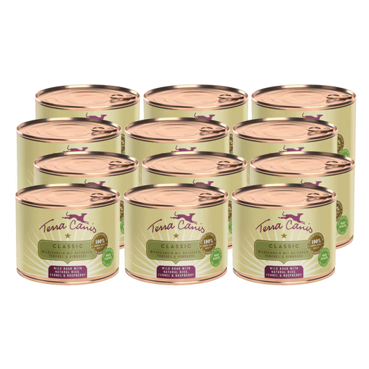 Terra Canis Menü Classic Wildschwein mit Naturreis, Fenchel & Himbeeren