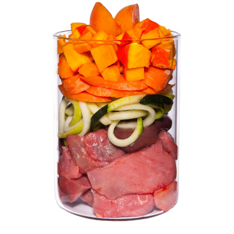Terra Canis Menü - Getreidefrei- Kaninchen mit Zucchini, Aprikose und Bohnenkraut