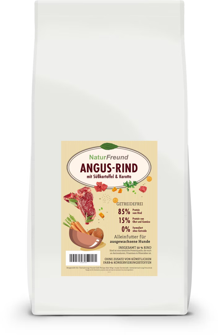 NaturFreund Angus-Rind mit Süßkartoffel & Karotte