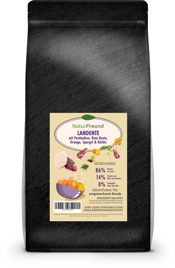 NaturFreund SUPERFOOD Landente mit Pastinaken