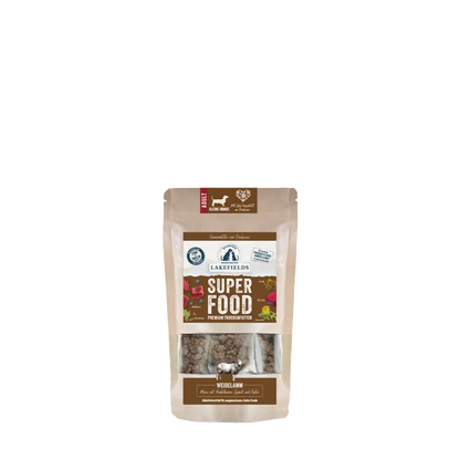 SUPERFOOD Premium WEIDELAMM Komplettmenü für kleine Hunde