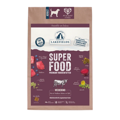 SUPERFOOD Premium WEIDERIND Komplettmenü für Welpen