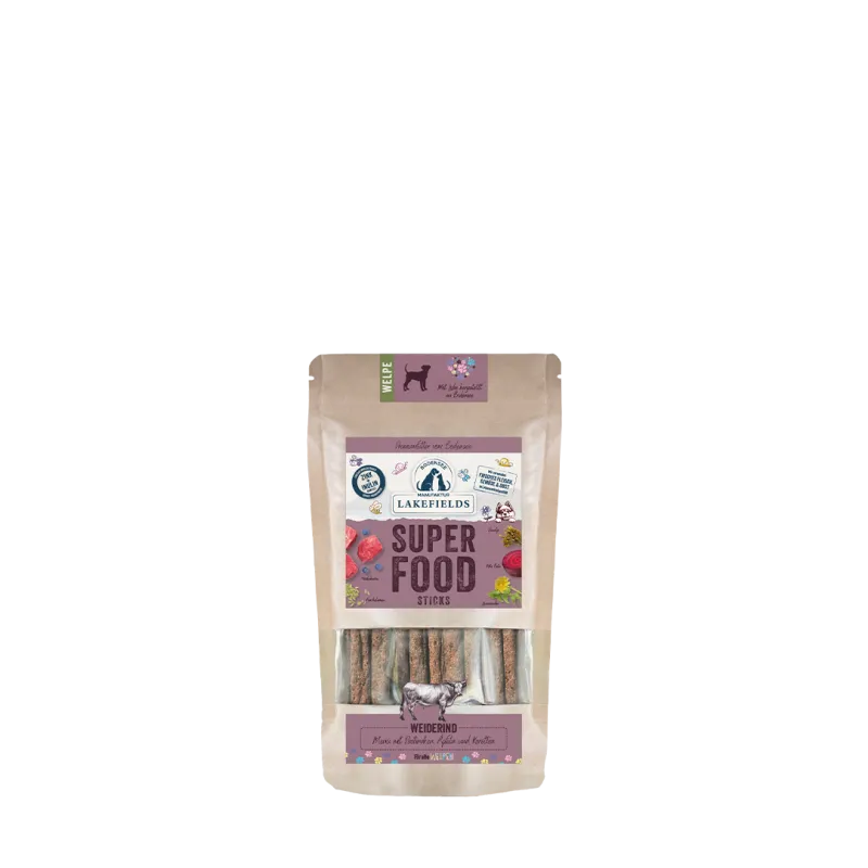 SUPERFOOD Premium  STICKS WEIDERIND für Welpen