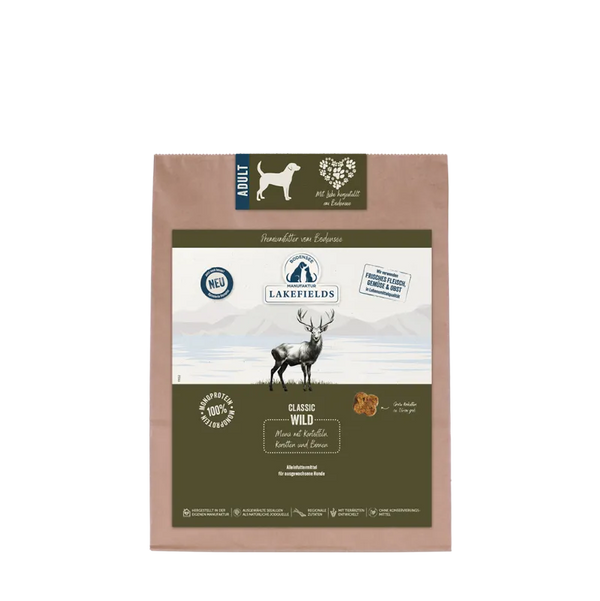Wild Hundefutter mit Pastinaken Karotten und Heidelbeeren Premium Trockenfutter für Hunde